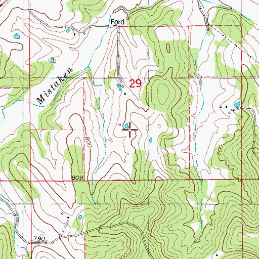 Topographic Map of Township of Jefferson, MO