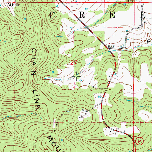 Topographic Map of Township of Big Creek, MO