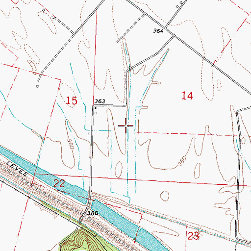 Topographic Map of Township of Bois Brule, MO