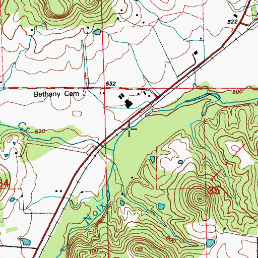 Topographic Map of Township of Buffalo, MO