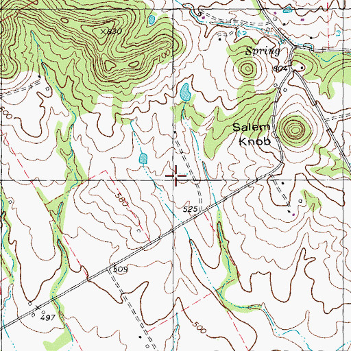 Topographic Map of Township of Calumet, MO
