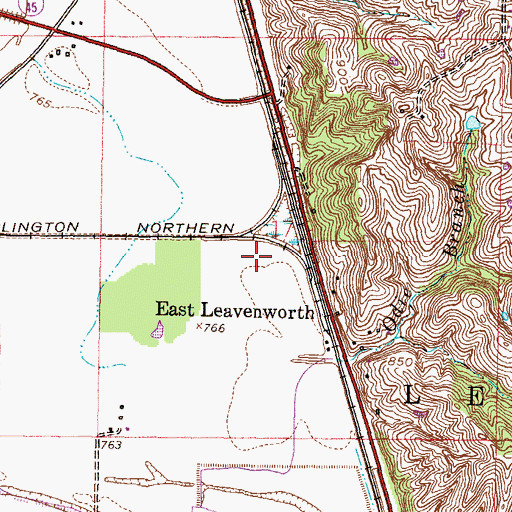 Topographic Map of Township of Lee, MO
