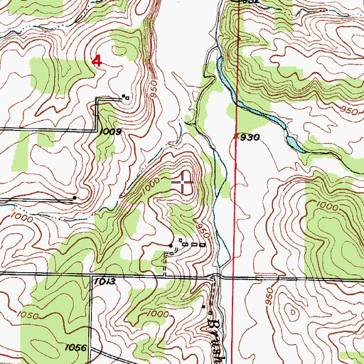 Topographic Map of Township of South Green, MO