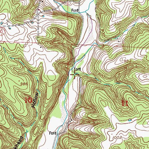 Topographic Map of Township of Union, MO
