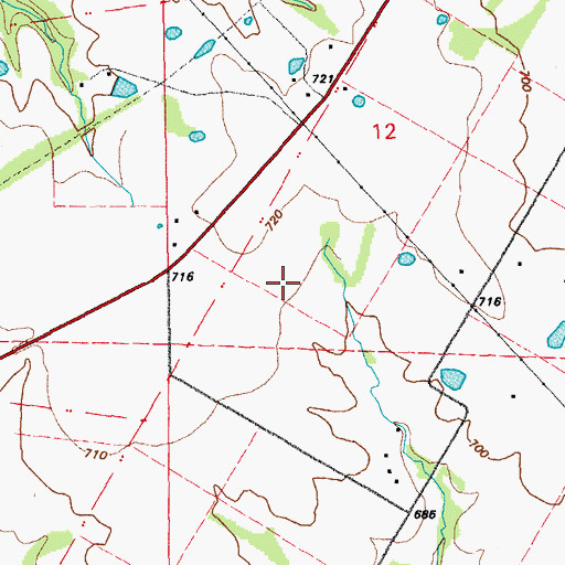 Topographic Map of Township of Spencer, MO