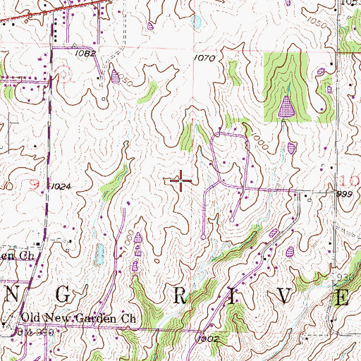 Topographic Map of Township of Fishing River, MO