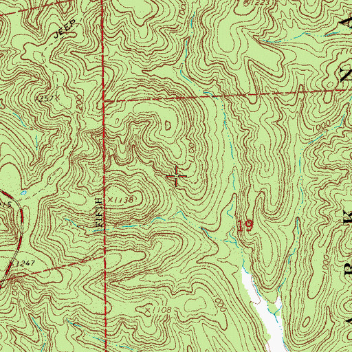 Topographic Map of Township of Black River, MO