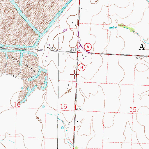 Topographic Map of Township of Appleton, MO