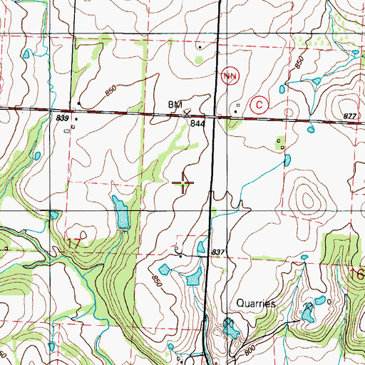 Topographic Map of Township of Butler, MO