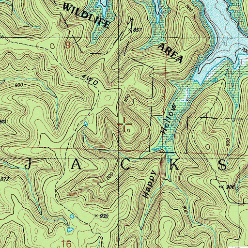 Topographic Map of Township of Jackson, MO