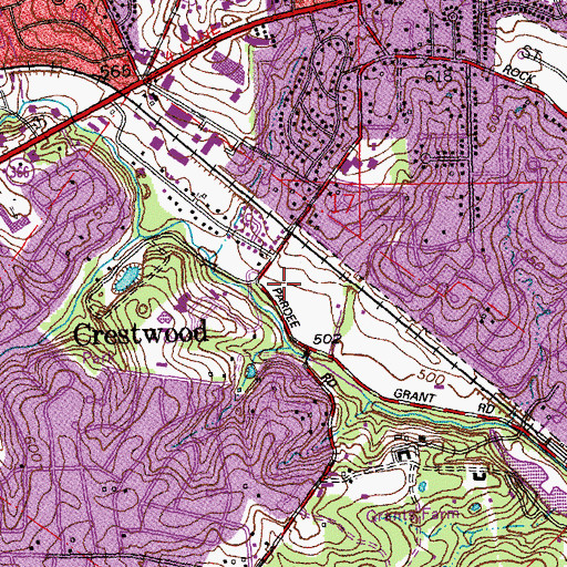 Topographic Map of Township of Gravois, MO