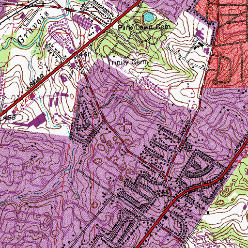 Topographic Map of Township of Lemay, MO