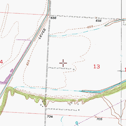 Topographic Map of Township of Grand Pass, MO