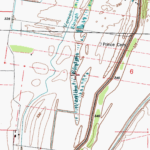Topographic Map of Township of Commerce, MO