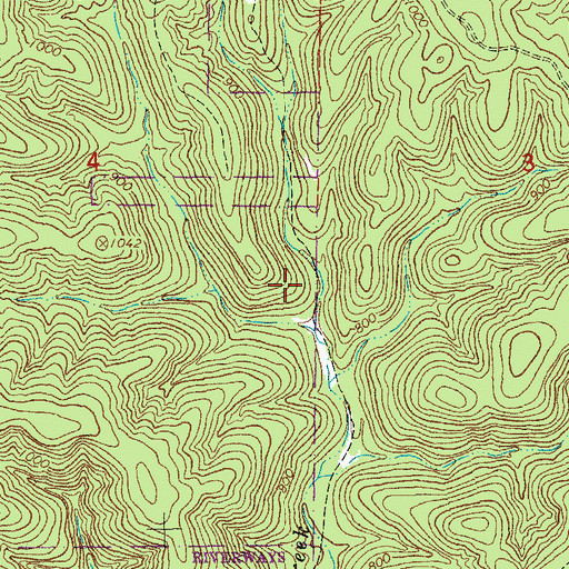 Topographic Map of Township of Bowlan (historical), MO