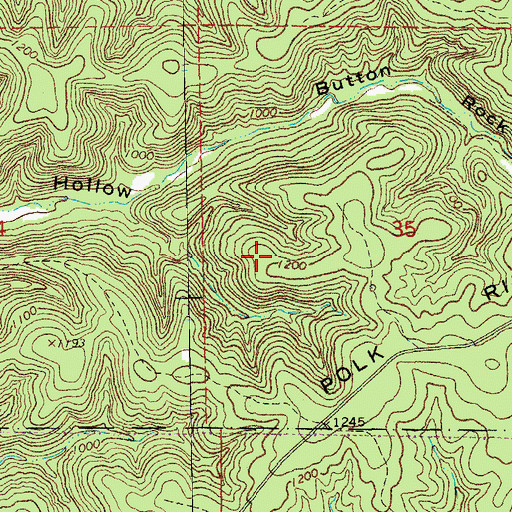 Topographic Map of Township of Moore, MO