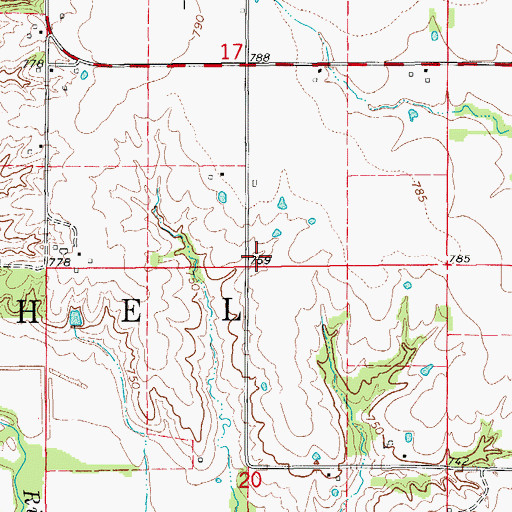 Topographic Map of Township of Bethel, MO