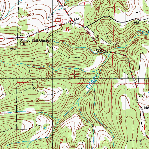 Topographic Map of Township of Scott, MO