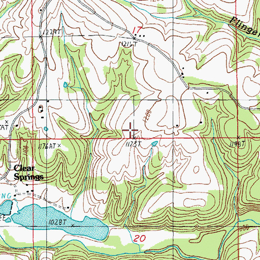 Topographic Map of Township of Pierce, MO