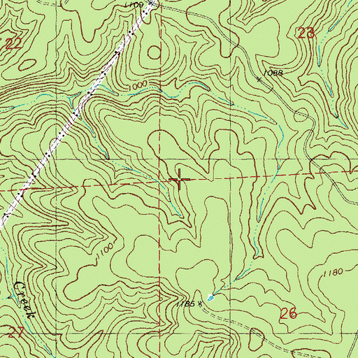 Topographic Map of Township of Harmony, MO