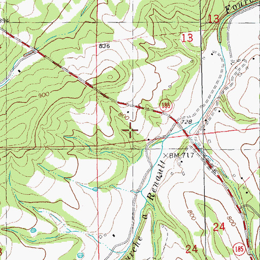 Topographic Map of Township of Liberty, MO