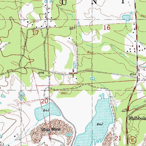 Topographic Map of Township of Union, MO