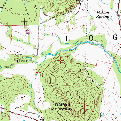 Topographic Map of Township of Logan, MO