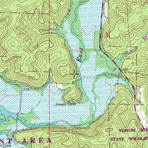 Topographic Map of Township of Lost Creek, MO
