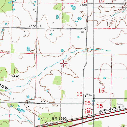 Topographic Map of Township of West Benton (historical), MO
