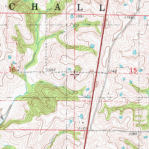 Topographic Map of Township of Fletchall, MO