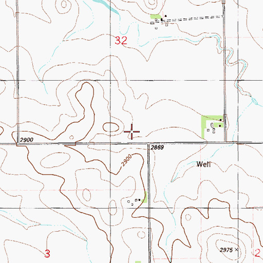 Topographic Map of Saint Phillip, MT