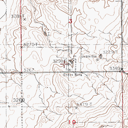 Topographic Map of Eagleton, MT