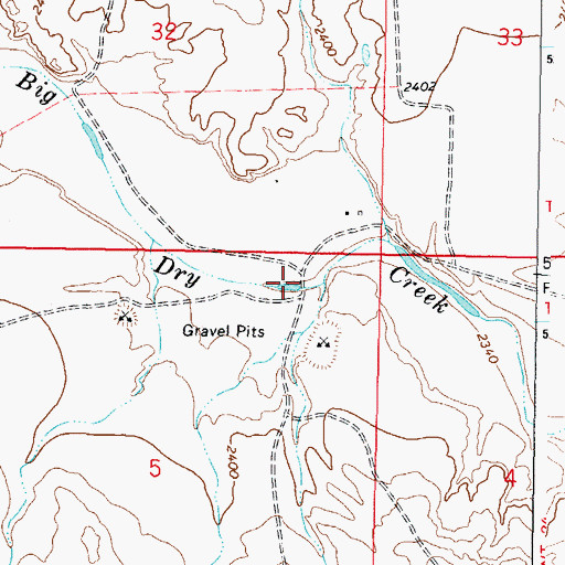 Topographic Map of Van Norman, MT