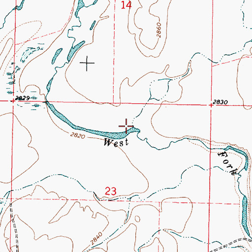 Topographic Map of Stewart Creek, MT