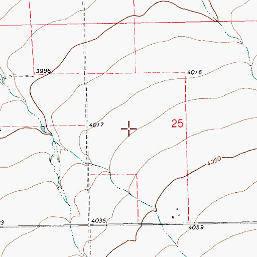 Topographic Map of State of Montana, MT