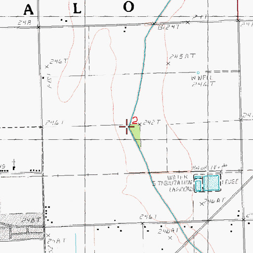 Topographic Map of Kinnemore Slough Ditch, MO