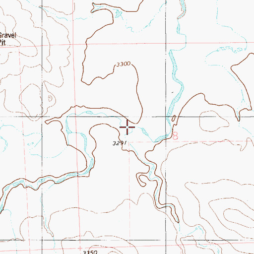 Topographic Map of Heggen Creek, MT