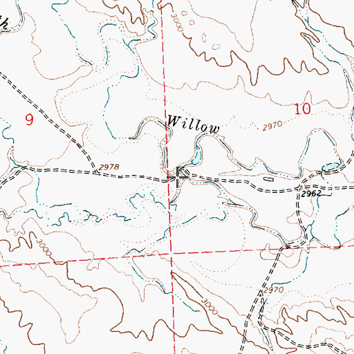 Topographic Map of Sand Creek, MT