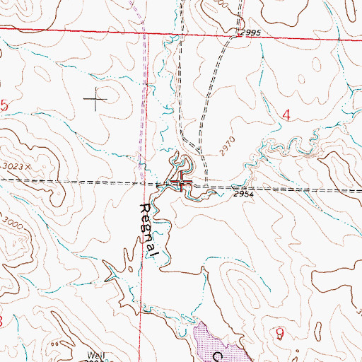 Topographic Map of Studhorse Coulee, MT