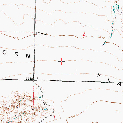 Topographic Map of Acorn Flats, MT