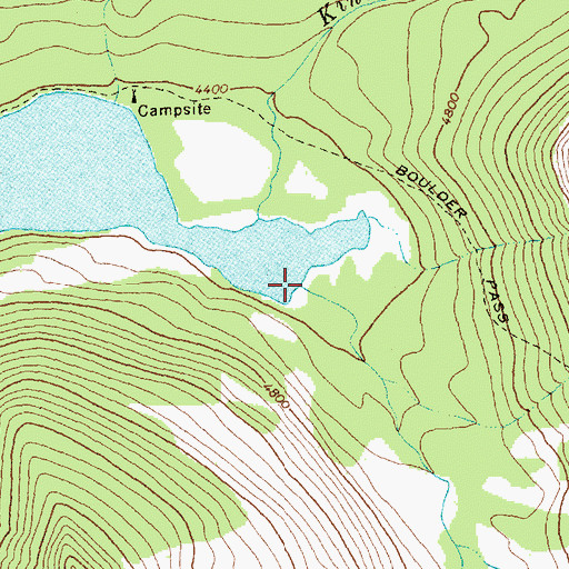 Topographic Map of Agassiz Creek, MT