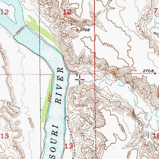 Topographic Map of Alkali Coulee, MT