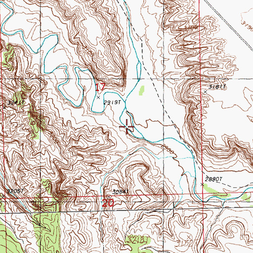Topographic Map of Als Creek, MT