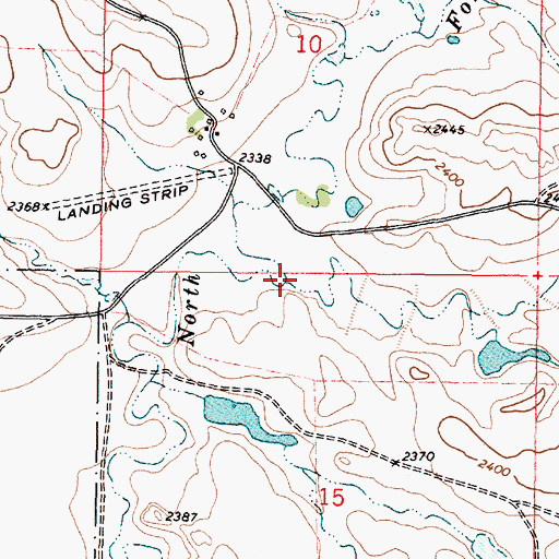 Topographic Map of Anderson Creek, MT