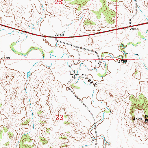 Topographic Map of Archdale Creek, MT