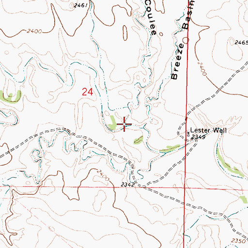 Topographic Map of Arnold Coulee, MT