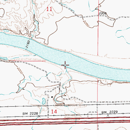 Topographic Map of Ash Creek, MT