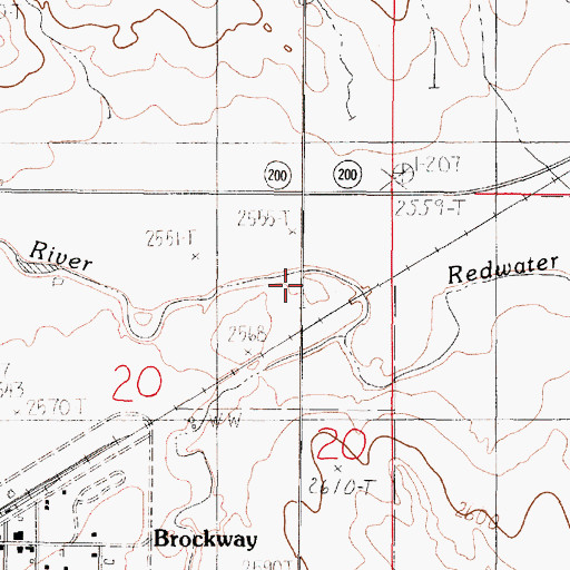 Topographic Map of Ash Creek, MT