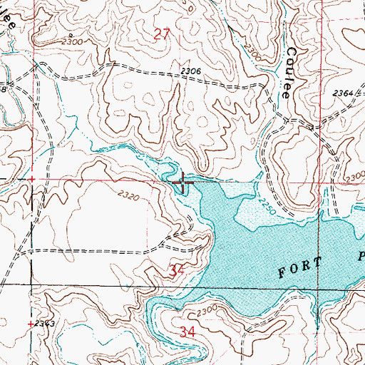 Topographic Map of Ash Creek, MT