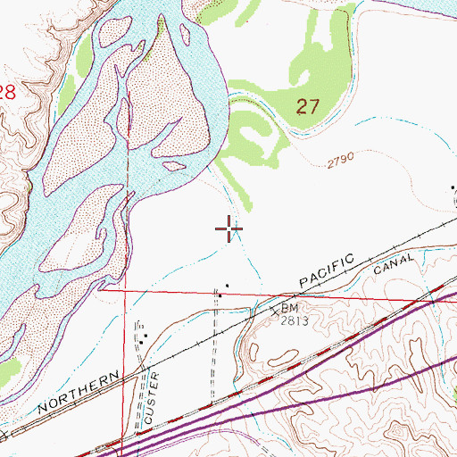 Topographic Map of Automatic Creek, MT